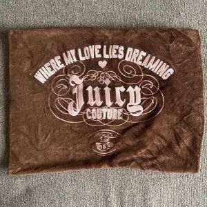 ‘Where My Love Lies Dreaming’ Juicy Couture small pillow case